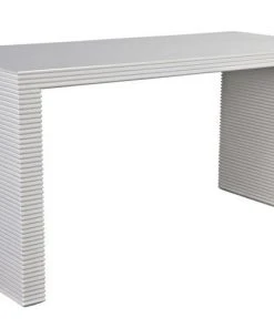Noir Manhattan Desk, Solid White