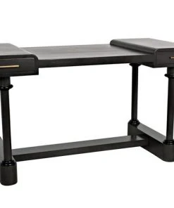 Noir Locarno Desk, Pale HOME OFFICE