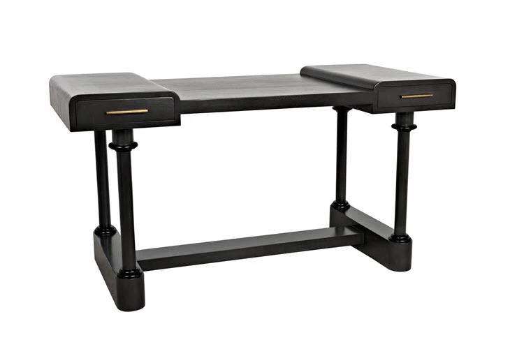 Noir Locarno Desk, Pale HOME OFFICE 3 Noir Locarno Desk, Pale HOME OFFICE