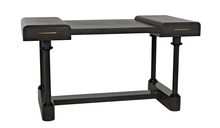 Noir Locarno Desk, Pale HOME OFFICE 6 Noir Locarno Desk, Pale HOME OFFICE
