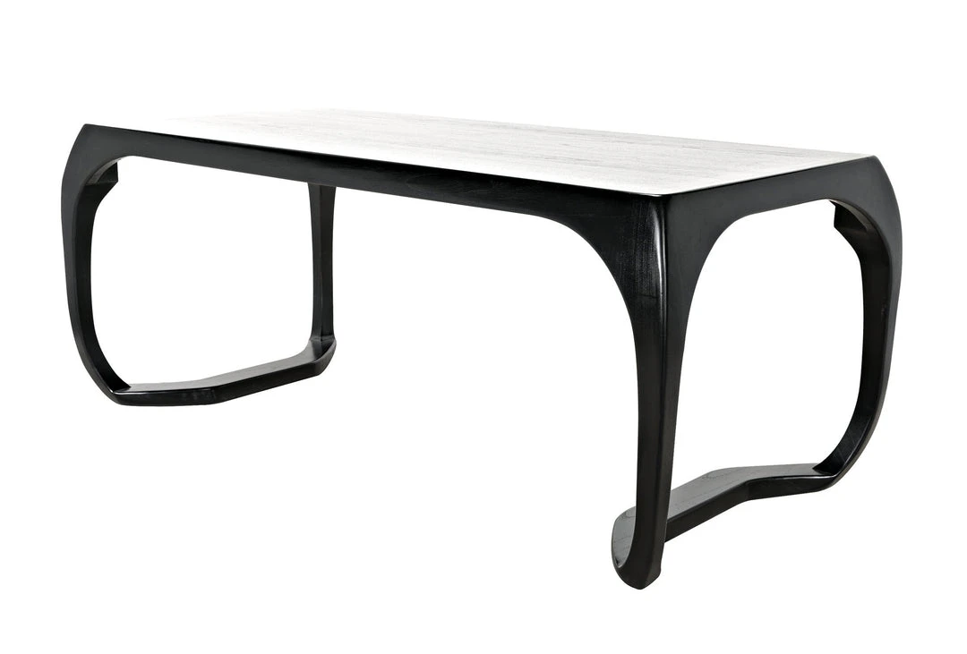 Noir Lola Desk, Hand Rubbed Black 15 Noir Lola Desk, Hand Rubbed Black