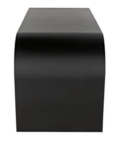 HOME OFFICE Noir Maximus Desk, Black Metal