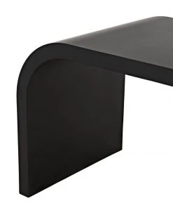 HOME OFFICE Noir Maximus Desk, Black Metal