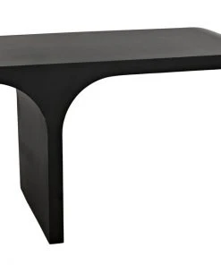 HOME OFFICE Noir Maximus Desk, Black Metal