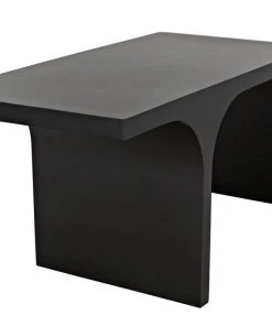 HOME OFFICE Noir Maximus Desk, Black Metal