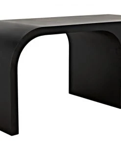 HOME OFFICE Noir Maximus Desk, Black Metal