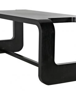 Noir Anubis Desk, Hand Rubbed Black