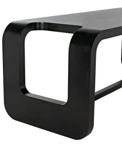 Noir Anubis Desk, Hand Rubbed Black