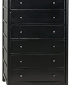 Noir Hampton Tall Boy, Hand Rubbed Black