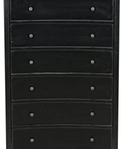 Noir Hampton Tall Boy, Hand Rubbed Black