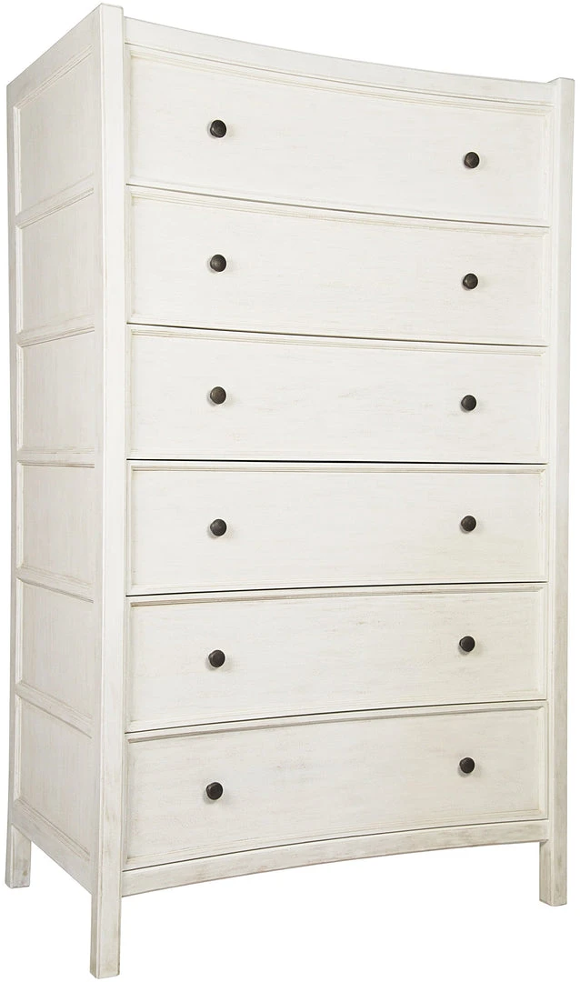 Chests & Cabinets Noir Hampton Tall Boy, White Wash 4 Chests & Cabinets Noir Hampton Tall Boy, White Wash