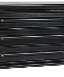 Noir QS Ascona Small Chest, Hand Rubbed Black