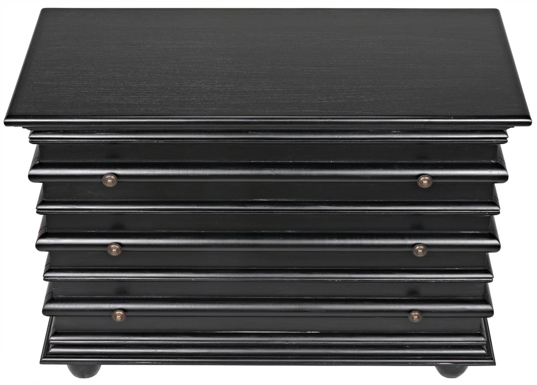 Noir QS Ascona Small Chest, Hand Rubbed Black 5 Noir QS Ascona Small Chest, Hand Rubbed Black