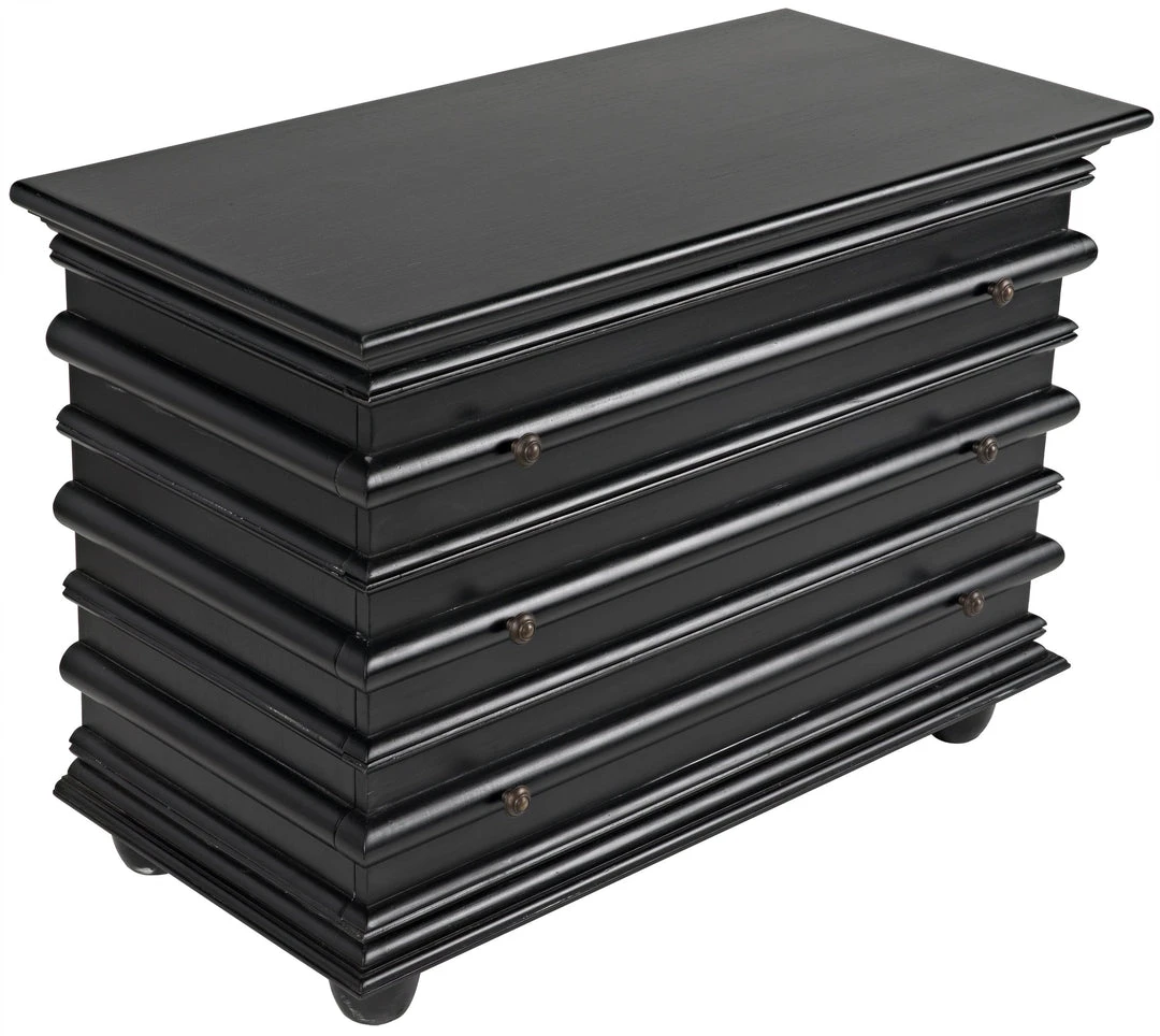 Noir QS Ascona Small Chest, Hand Rubbed Black 6 Noir QS Ascona Small Chest, Hand Rubbed Black