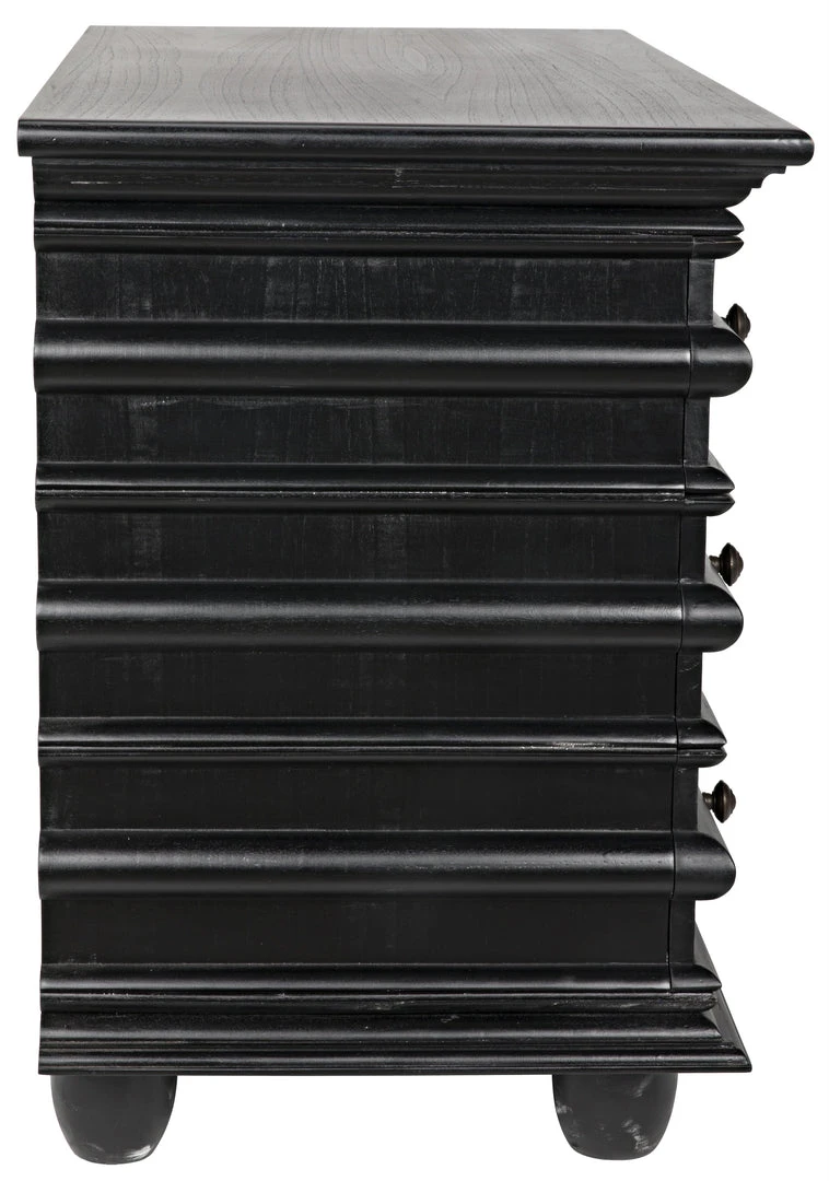 Noir QS Ascona Small Chest, Hand Rubbed Black 7 Noir QS Ascona Small Chest, Hand Rubbed Black