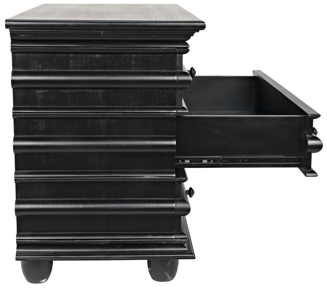 Noir QS Ascona Small Chest, Hand Rubbed Black 9 Noir QS Ascona Small Chest, Hand Rubbed Black