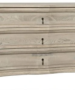 Noir Curved Front 3 Drawer Chest