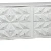 Noir Giza 4 Drawer Dresser, White Weathered