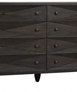 Chests & Cabinets Noir Diamond Double Chest, Ebony Walnut