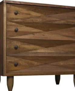 Noir QS Diamond Chest, Dark Walnut