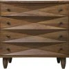 Noir QS Diamond Chest, Dark Walnut
