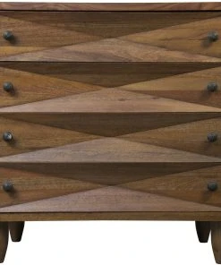 Noir QS Diamond Chest, Dark Walnut