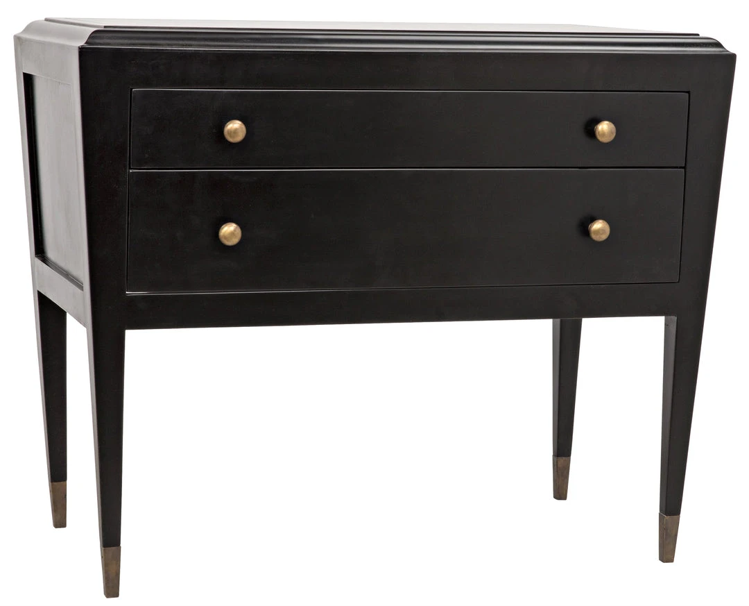 Chests & Cabinets Noir Grant Dresser, Charcoal Finish 3 Chests & Cabinets Noir Grant Dresser, Charcoal Finish