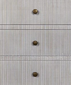 Noir Conrad 6 Drawer Dresser, White Wash Chests & Cabinets