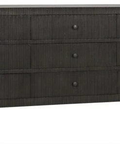 Noir Conrad 9 Drawer Dresser, Pale
