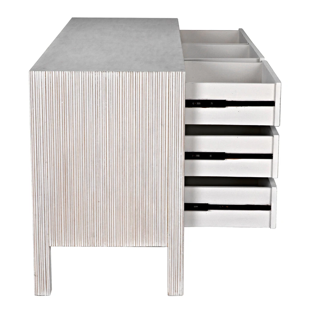 Noir Conrad 9 Drawer Dresser, White Wash Chests & Cabinets 11 Noir Conrad 9 Drawer Dresser, White Wash Chests & Cabinets
