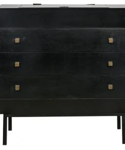 Chests & Cabinets Noir Rhiana Dresser, Hand Rubbed Black