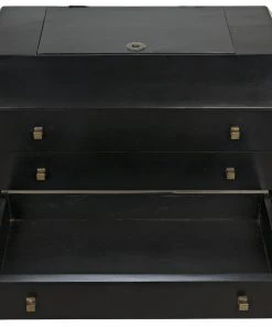 Chests & Cabinets Noir Rhiana Dresser, Hand Rubbed Black