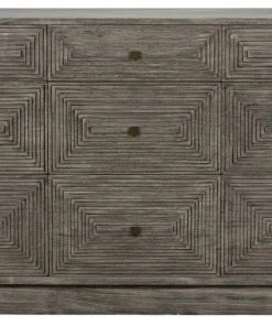 Chests & Cabinets Noir Baram Dresser, Distressed Grey