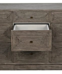 Chests & Cabinets Noir Baram Dresser, Distressed Grey