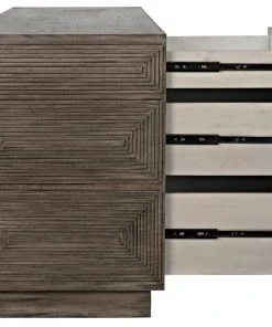 Chests & Cabinets Noir Baram Dresser, Distressed Grey