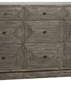Chests & Cabinets Noir Baram Dresser, Distressed Grey