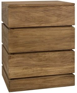 Chests & Cabinets Noir Monolith Dresser, Distressed Teak