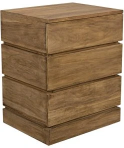 Chests & Cabinets Noir Monolith Dresser, Distressed Teak