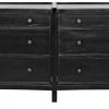 Noir Hampton 6 Drawer Dresser, Hand Rubbed Black