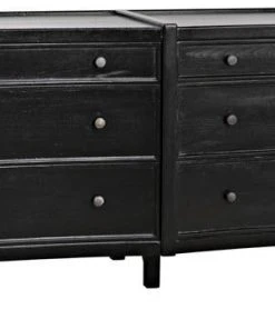 Noir Hampton 6 Drawer Dresser, Hand Rubbed Black 14 Noir Hampton 6 Drawer Dresser, Hand Rubbed Black