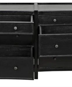 Noir Hampton 6 Drawer Dresser, Hand Rubbed Black 16 Noir Hampton 6 Drawer Dresser, Hand Rubbed Black