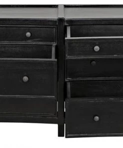 Noir Hampton 6 Drawer Dresser, Hand Rubbed Black 17 Noir Hampton 6 Drawer Dresser, Hand Rubbed Black