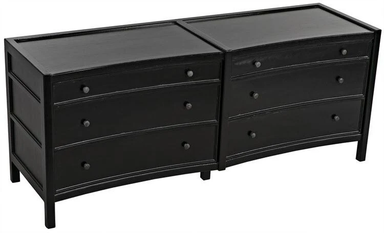 Noir Hampton 6 Drawer Dresser, Hand Rubbed Black 9 Noir Hampton 6 Drawer Dresser, Hand Rubbed Black