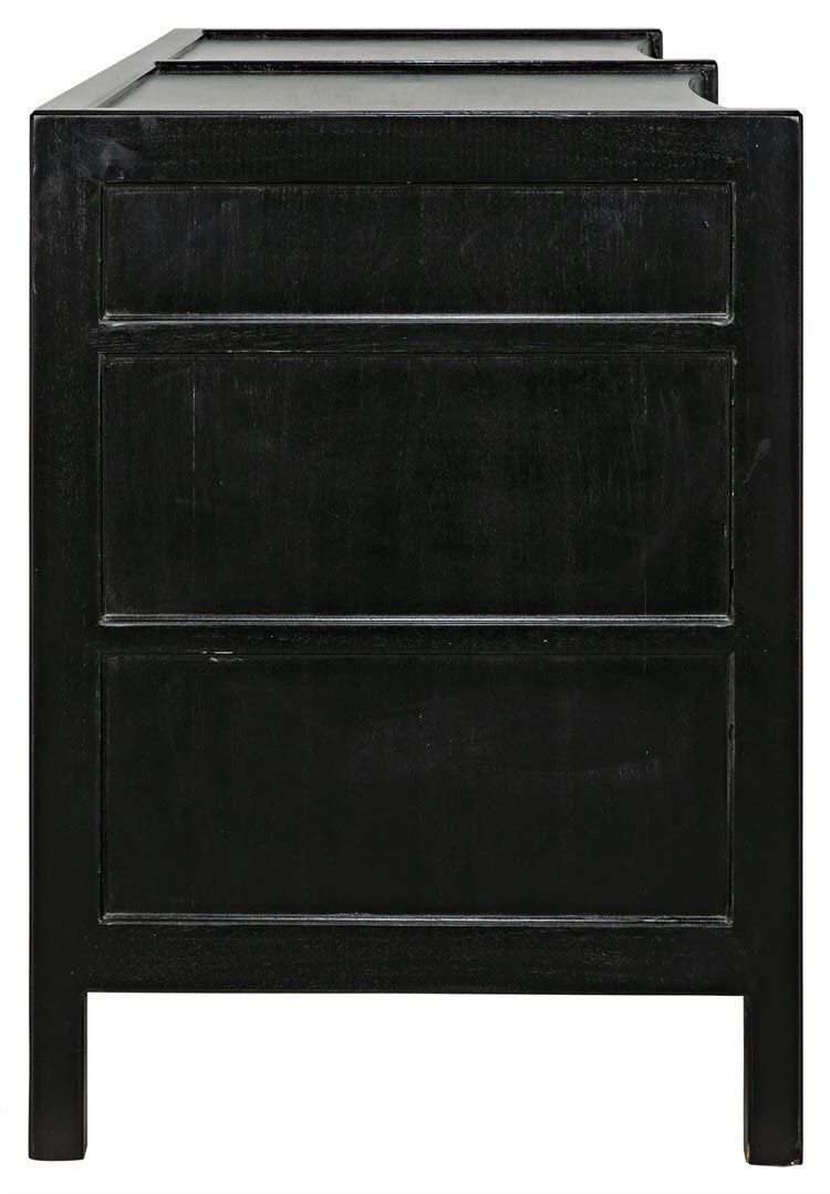 Noir Hampton 6 Drawer Dresser, Hand Rubbed Black 10 Noir Hampton 6 Drawer Dresser, Hand Rubbed Black