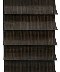 Chests & Cabinets Noir Ava Dresser, Hand Rubbed Black With Light Brown Highlights