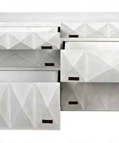 Noir Allegra Dresser, White Wash BEDROOM