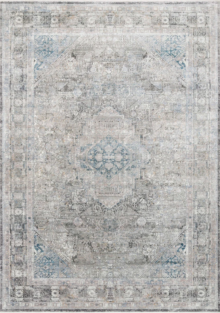 RUGS Loloi Gemma Power Loomed Silver / Blue Rug 3 RUGS Loloi Gemma Power Loomed Silver / Blue Rug