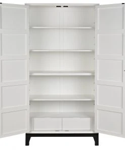 BEDROOM Noir Small Maharadscha Hutch, Solid White