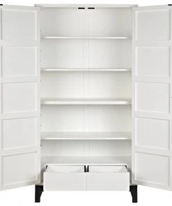 BEDROOM Noir Small Maharadscha Hutch, Solid White