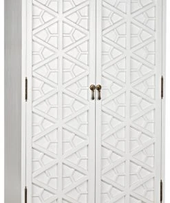 BEDROOM Noir Small Maharadscha Hutch, Solid White